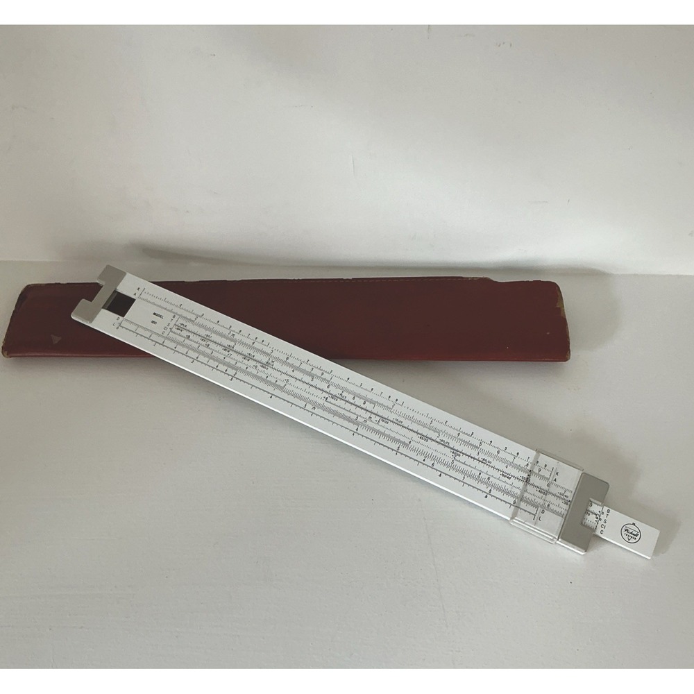Pickett Model 120 Vintage Slide Rule with Leather Case – Engineering Tool